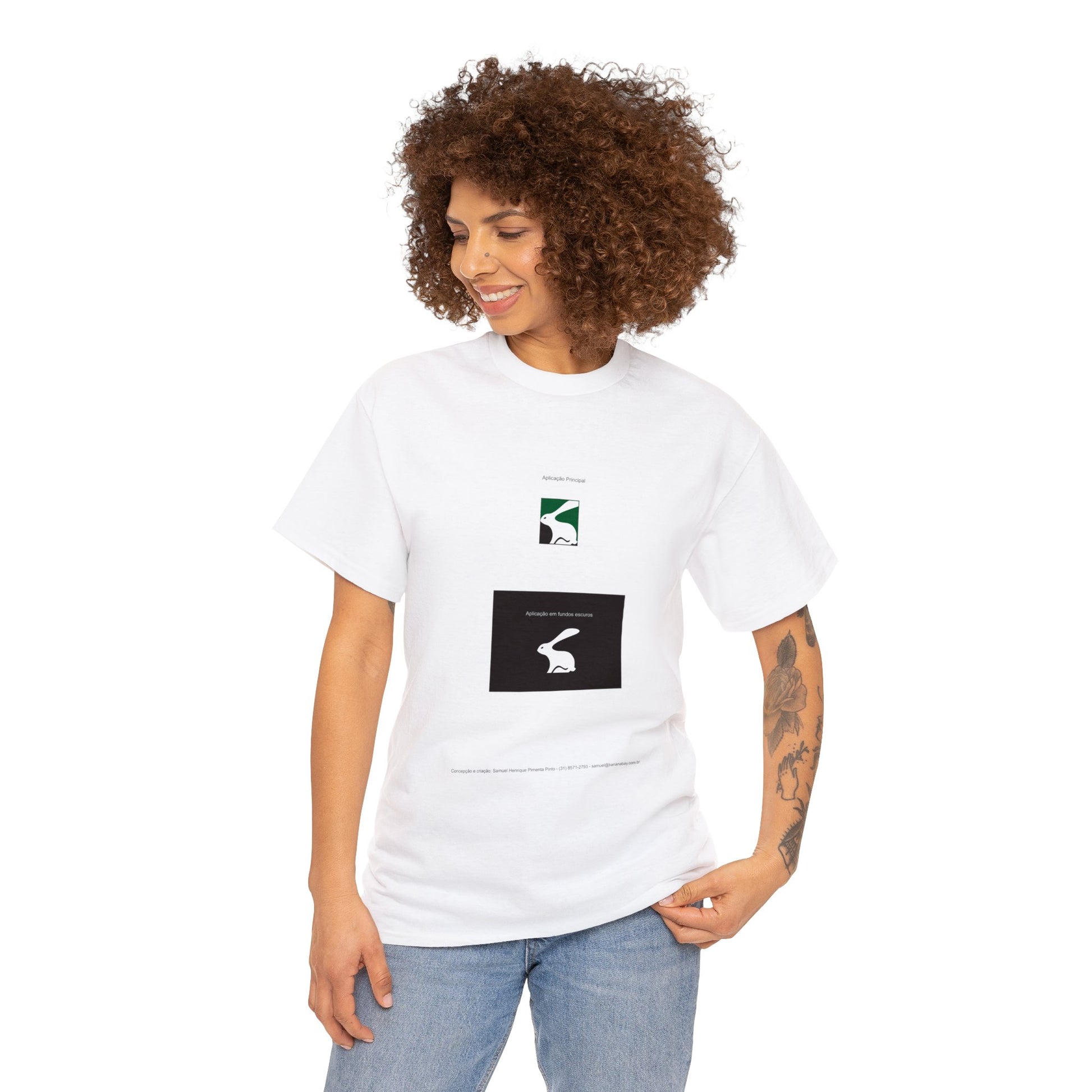 "Marca do Coelho" - América Futebol Clube - Minas Gerais Unisex Heavy Cotton T-shirt