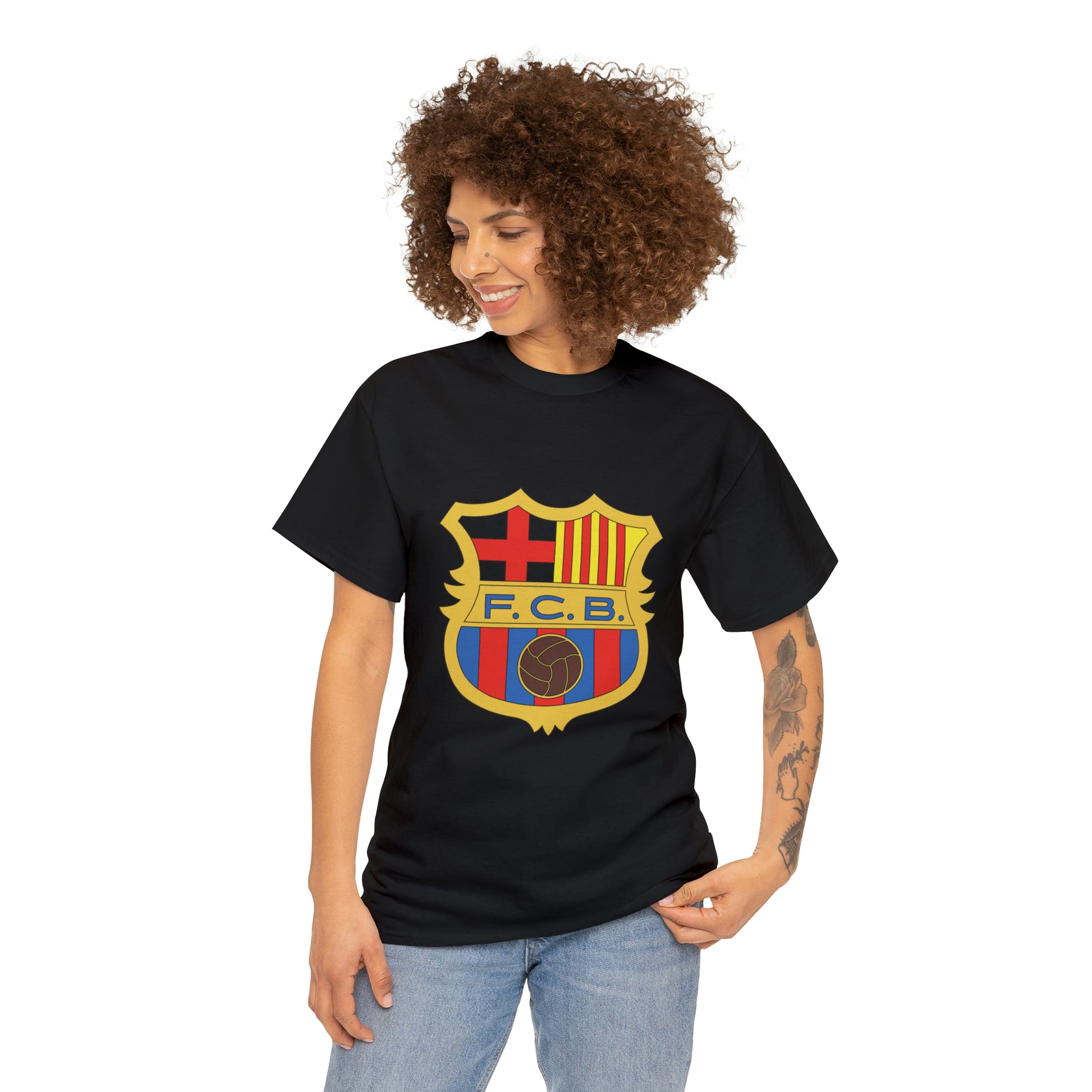 FC Barcelona (70's logo) Unisex Heavy Cotton T-shirt