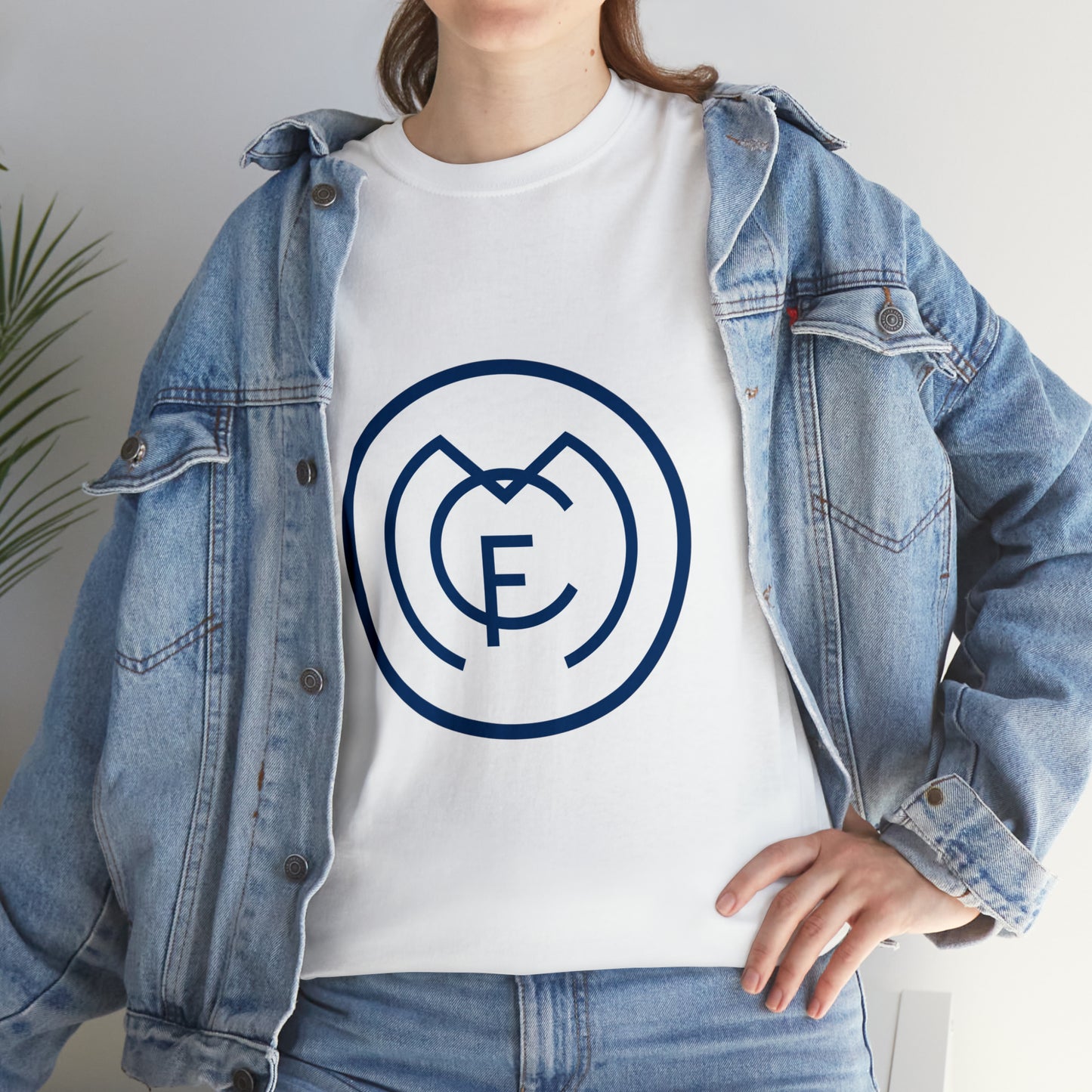 Real Madrid C.F. (old logo) Unisex Heavy Cotton T-shirt